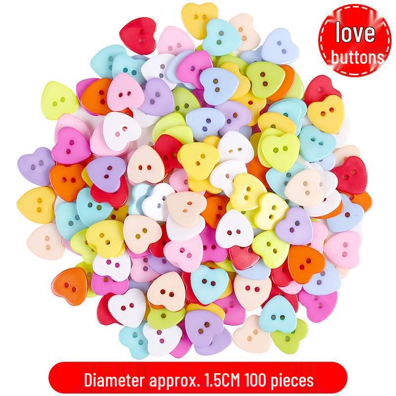 Colorful Resin Buttons for Kids' Creative DIY Projects and Pasting Painting