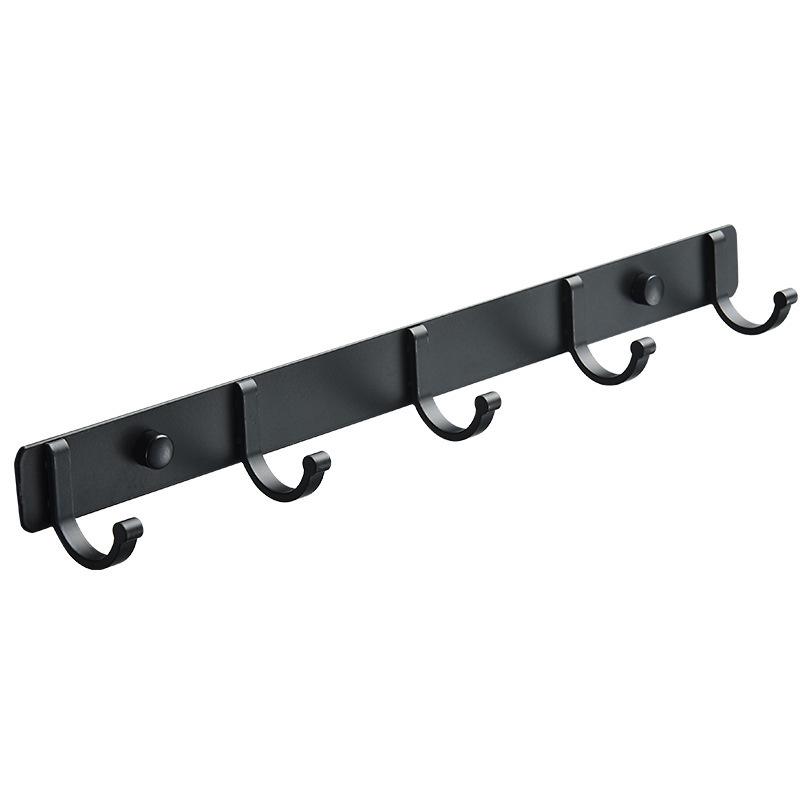 Adhesive Space Aluminum Hook for Bathroom & Kitchen - Punch-Free Coat & Clothes Hanger 