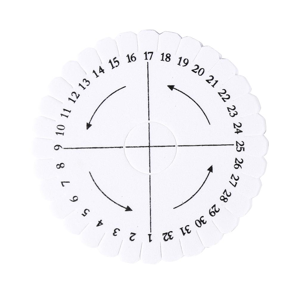 White Round EVA Foam Thread Disk Braiding Plate Weaving Board(105mm)