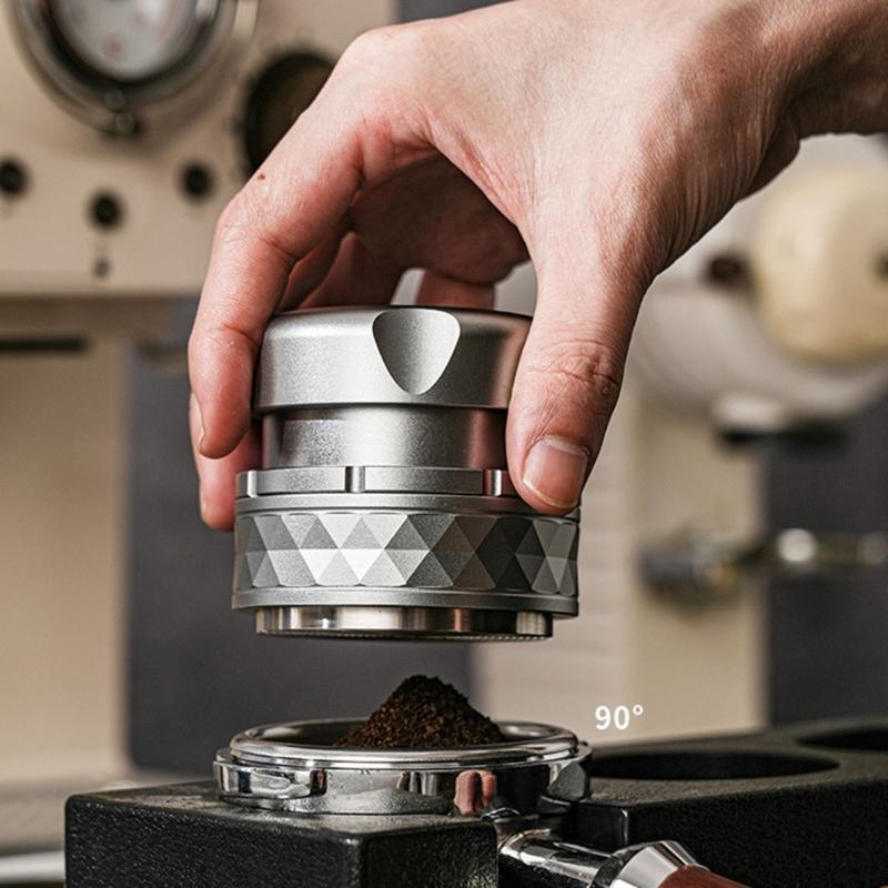 Kaffefördelare Espressofördelningsverktyg Nivellerare Justerbar Tamper Bekvämt Handtag för 51 mm Portafilter
