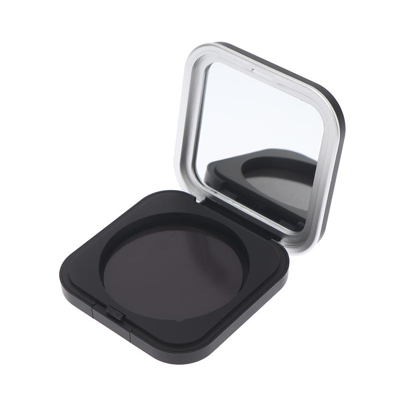 Leere magnetische Kosmetik-Palette Halterbox mit Spiegel Runde Gitter 60 mm Platte Lidschatten Rouge Lippenstift DIY Puder Make-up Box