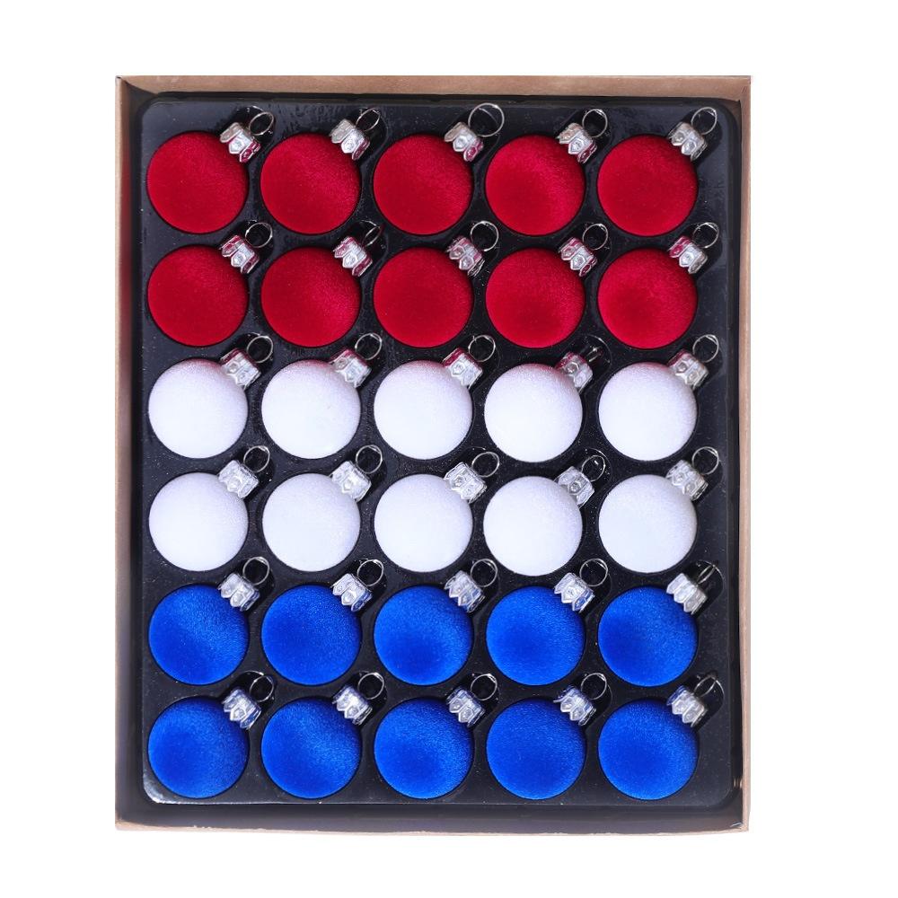 Украшения для Рождественской елки Мягкие Бархатистые Флокированные Велюровые Шары Рождественские Шары-Украшения Ударопрочные Мини-Шары для Рождества