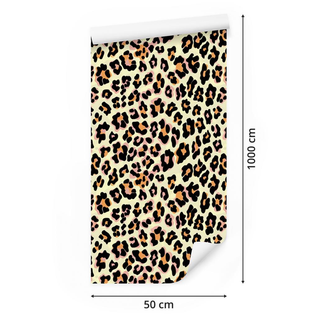 Animal Skin Wallpaper Brown, Beige and Cream for Living Room and Bedroom 50x1000