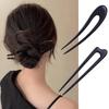 U-förmige hölzerne Haarstäbe Gabel Mode Chinesischer Stil Haarnadel Kopfschmuck Haarknoten Frauen Mädchen Vintage Pferdeschwanz Haarschmuck
