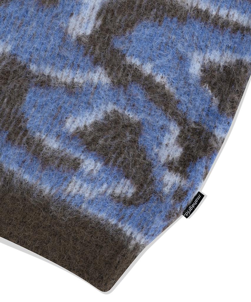 MAHAGRID Destroyed Eclipse Hairy Knit Sweater Brown(Mg2Efmk601A)