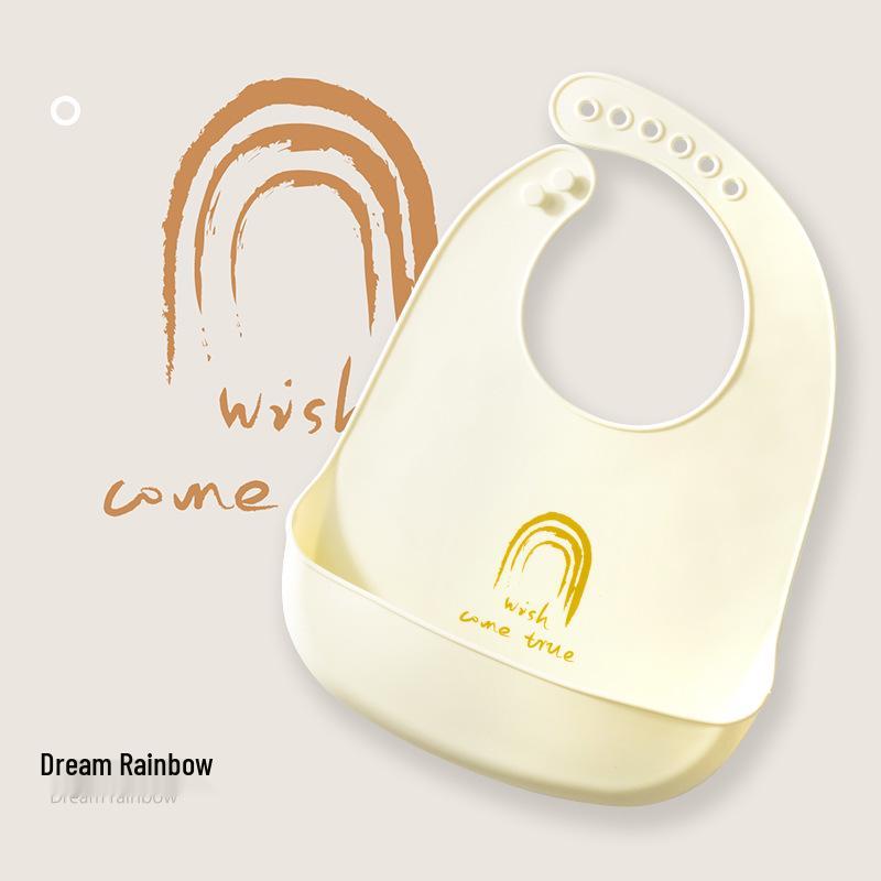Waterproof Silicone Baby Bib - Stain-Resistant, Ideal for Kindergarten and Mealtime