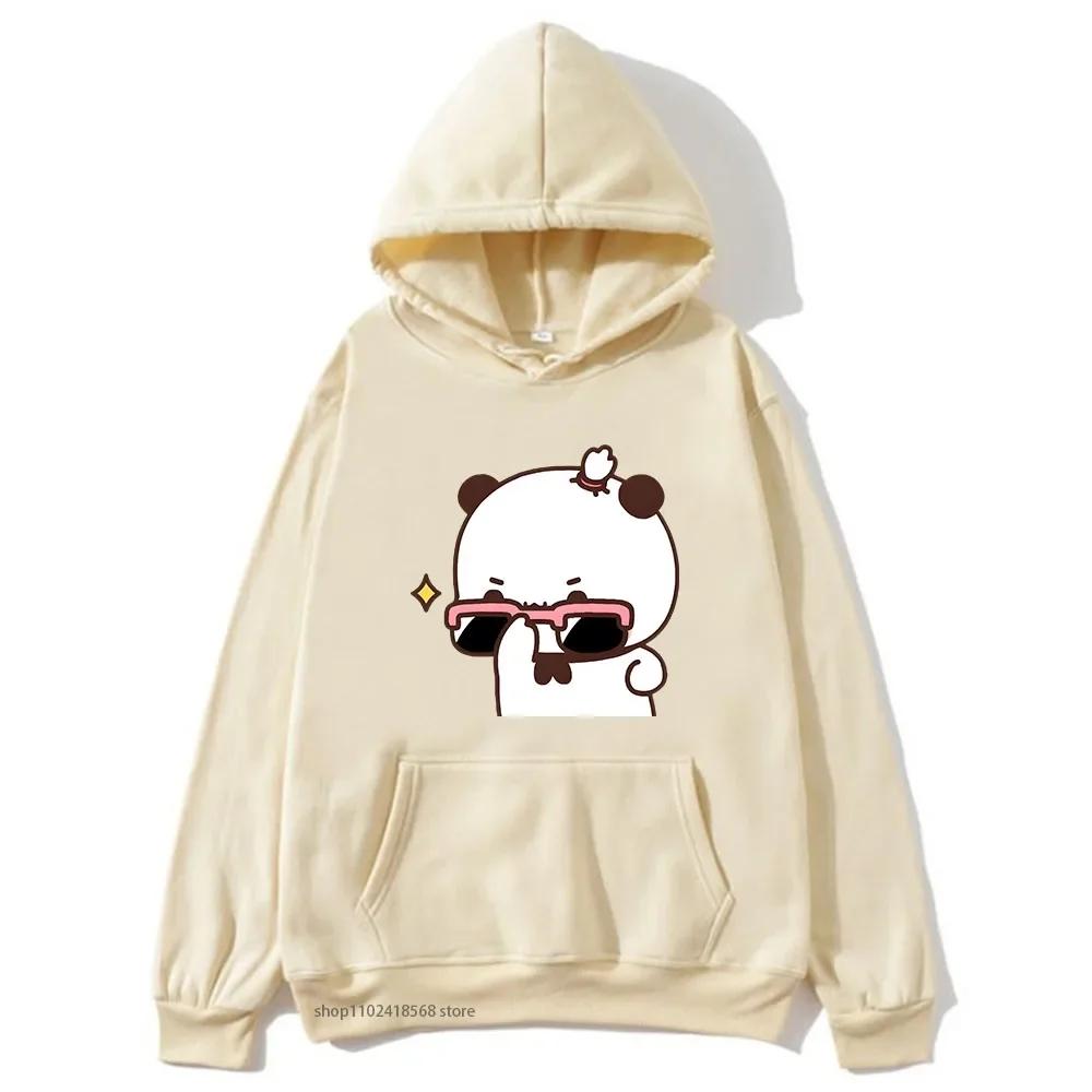 BuBu beobachtet DuDu Gewichtheben ist ein Turner Hoodie Pandabär Sweatshirt Paar Kleidung Männer Kawaii Frauen Tops