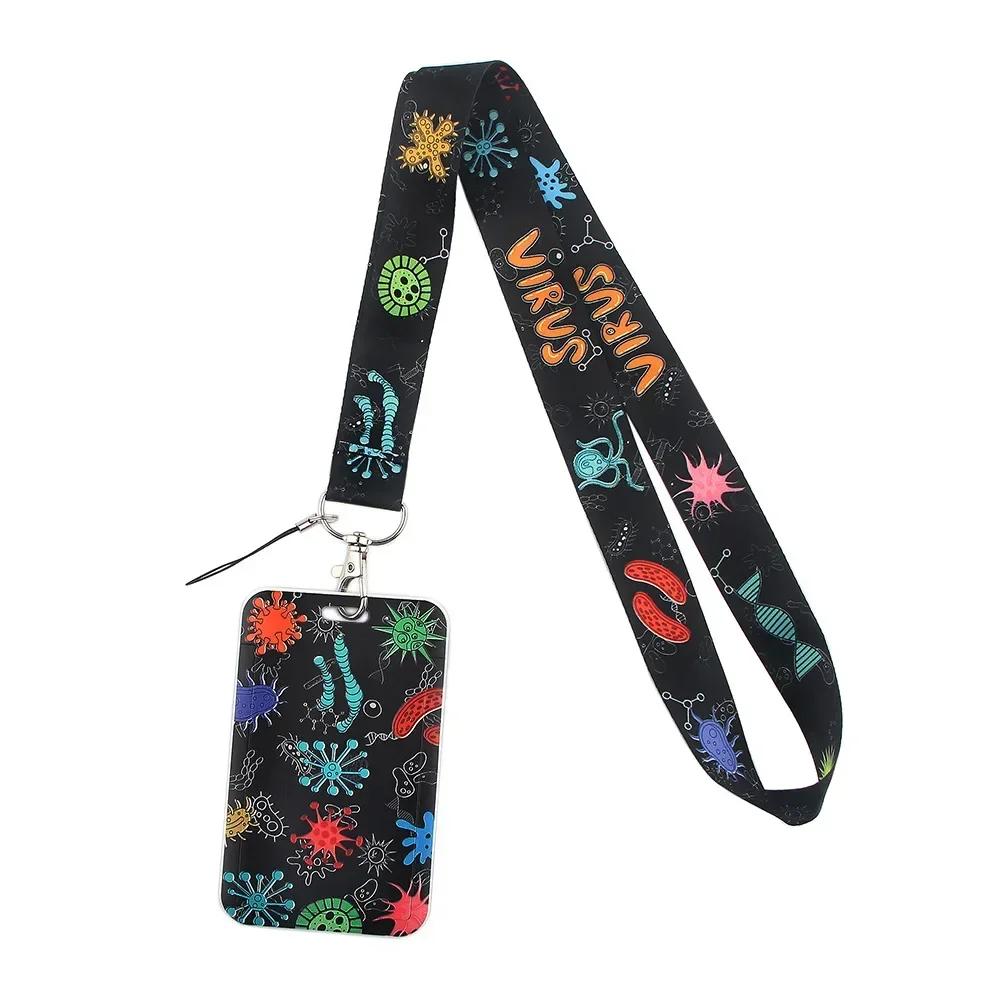 Lanyard Medico Infermiere Cinghie da Collo Porta Badge Tesserino Portachiavi Ciondolo Portachiavi Cellulare Copri Tessere Custodia Borsa