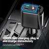 120W Retractable Car Charger with USB C Lightning Cable Starlight in Auto Roof Fast Charging for IPhone Samsung Phones