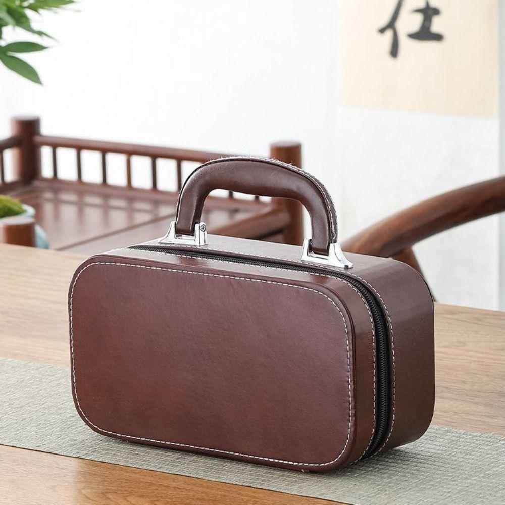 With Proctive Box Kungfu Tea Set with Canister Porcelain Teaware Travel Tea Set Business Gifts
