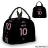 Insulated Lunch Bag Kids Students Adults Portable Food Carrier With Ice Pack Compartment Oxford Fabric Modern Minimalist