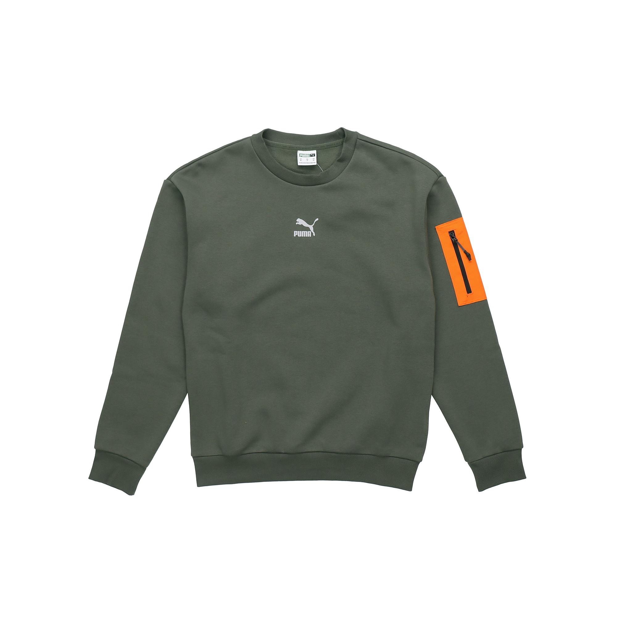 PUMA Interstellar Padded Gilet Sweatshirt Dark Green Men s 530291-64 XL