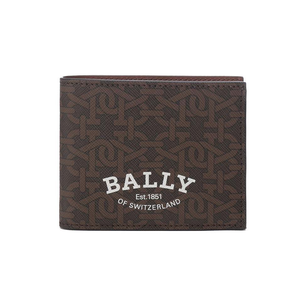 

Bally Short Vintage Monogram TPU Wallet Men Wallets Brown 6300100 Basic Set (Bag+Dust Bag)