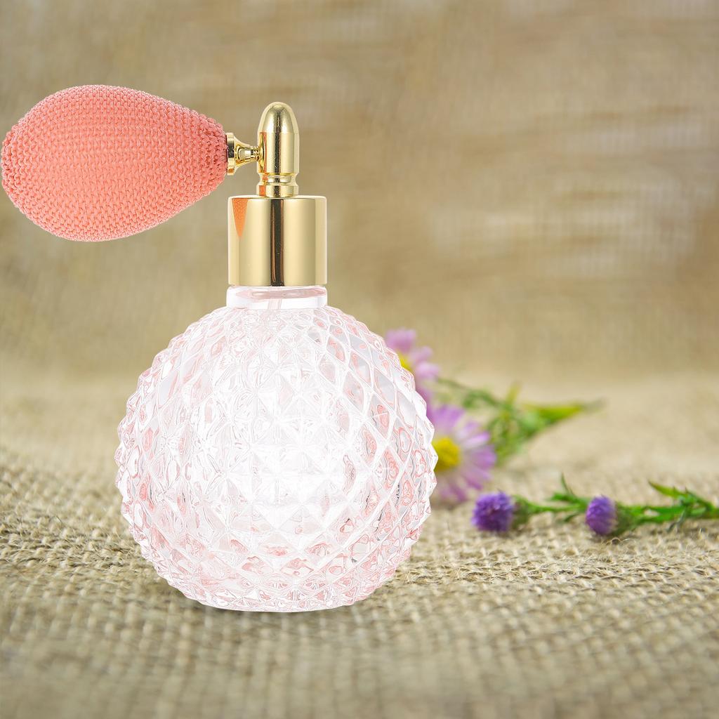 Empty Glass Gasbag Perfume Bottle Spray Travel Refillable Bottle for Perfume Samples Leak Proof Thickened Glass Portable Compact
