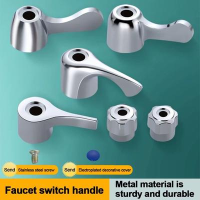 New Triangle Valve Faucet Handle Small Spout Universal Quick Open Valve Dish Basin Handle