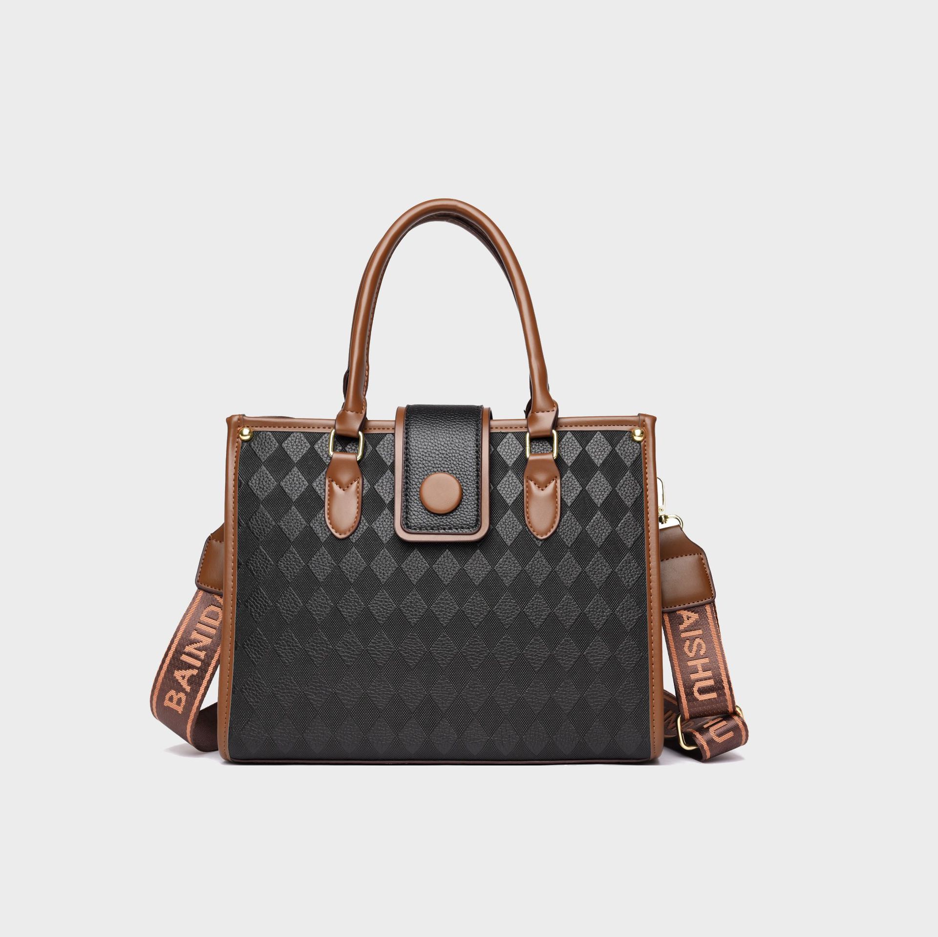 

Сумка через плечо для женщин из искусственной кожи, сумки-тоут, деловая сумка для ноутбука, деловая офисная сумка большой вместимости, женская сумка-саквояж с верхней ручкой, сумка через плечо чёрный