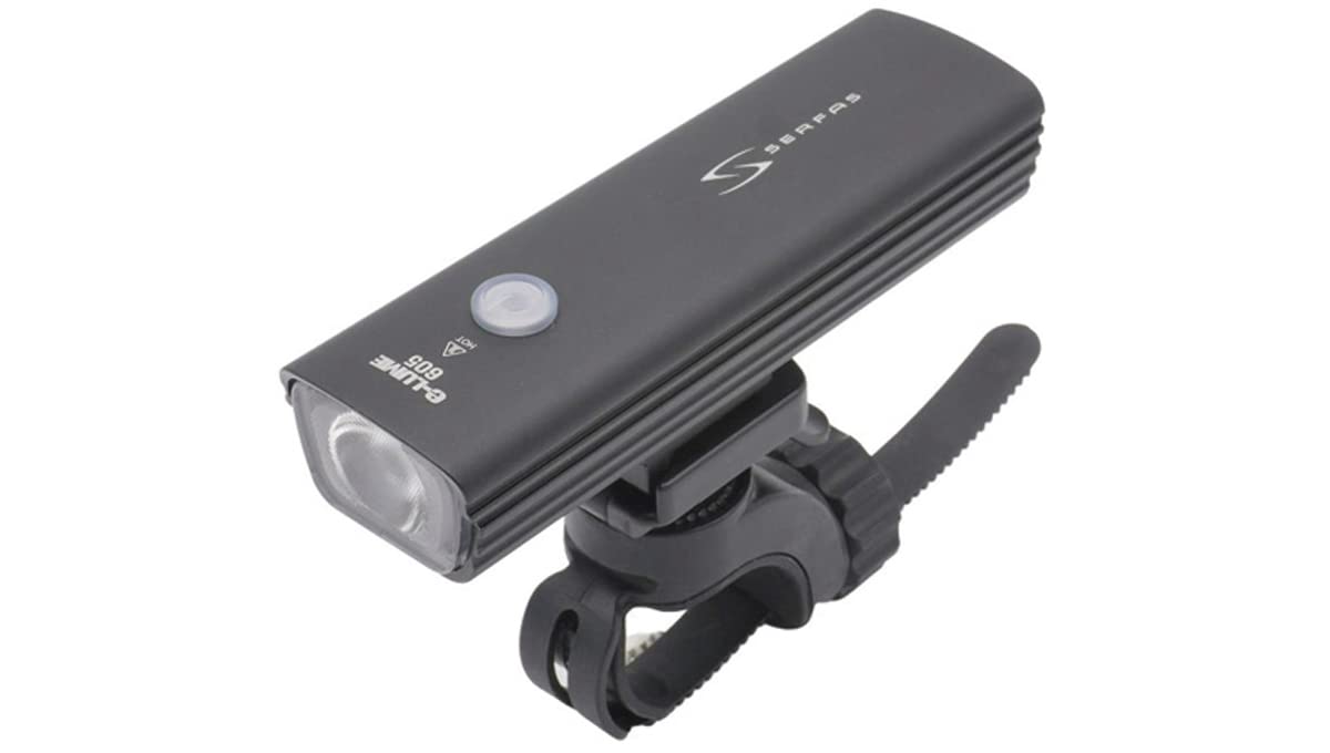 

SERFAS USL Bicycle LED Headlight with Aluminum Body and Rechargeable Battery plus-605 (605 lumens) USB-C чёрный