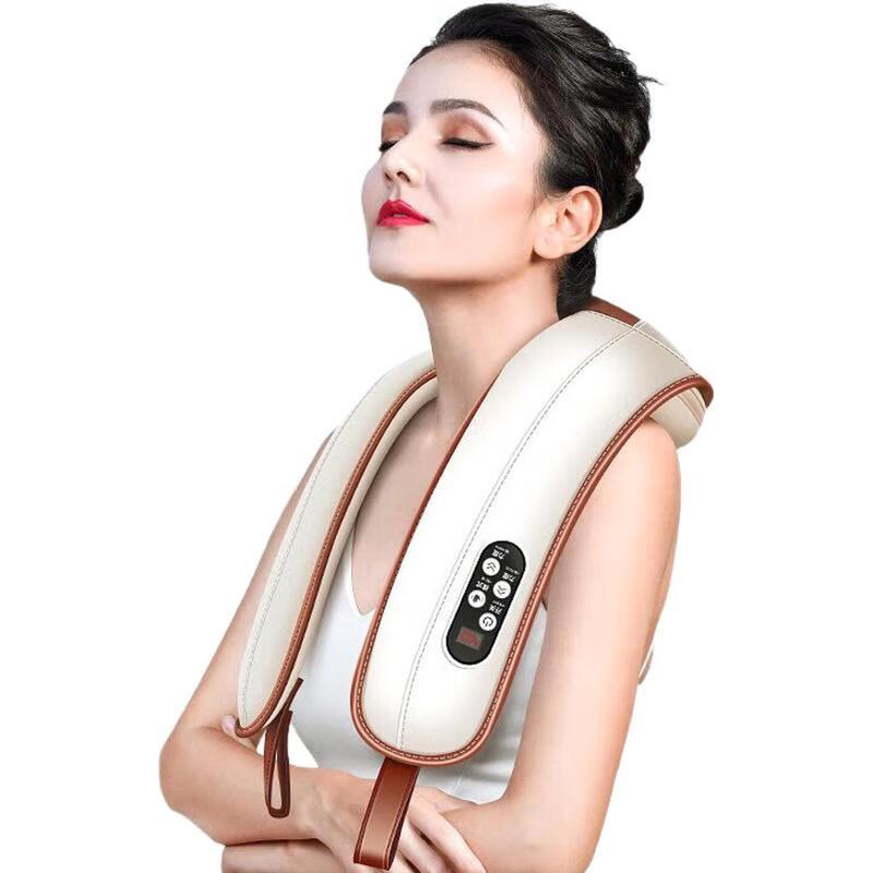 AUX Percussion Neck & Shoulder Massager with Heat CN plug (adapter included)