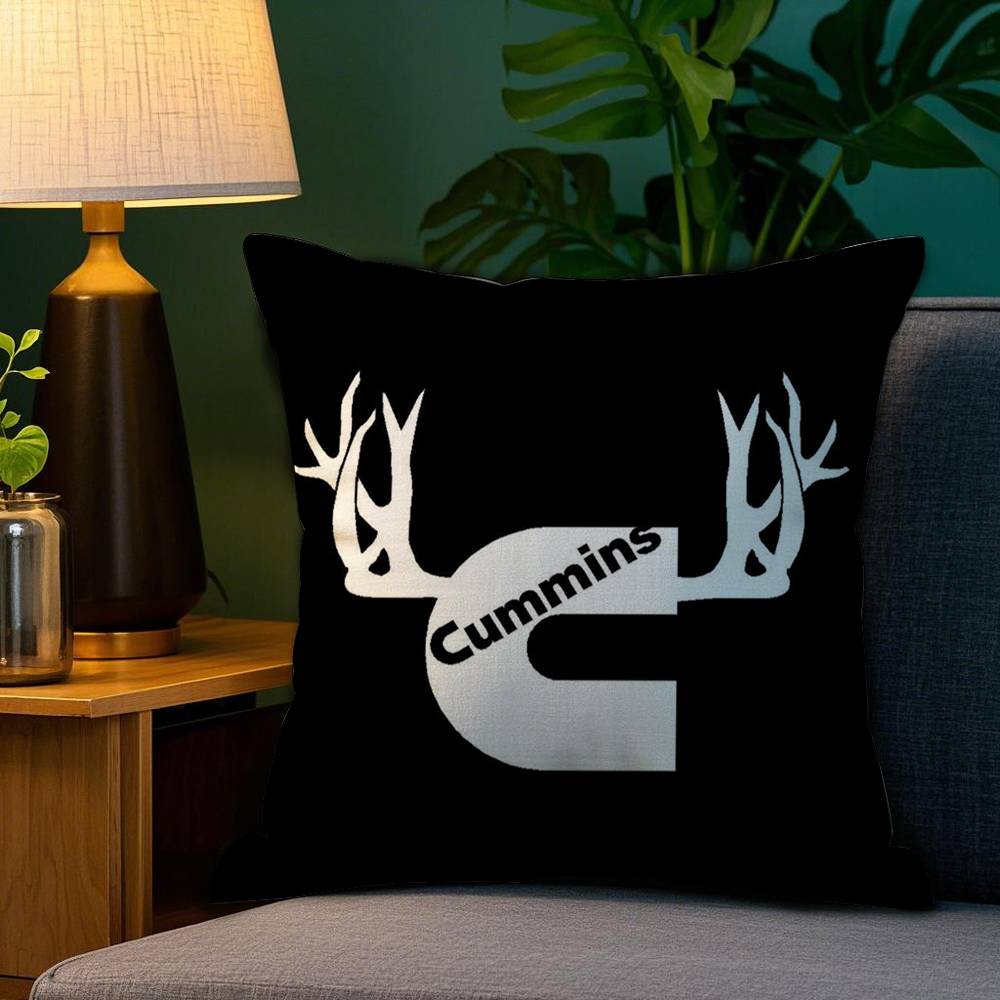 Gas Fueled Engine C-CumminsS Pillow Case Plush Fabric Soft Double Sided Print Home Sofa High Quality Cushion Cover Throw