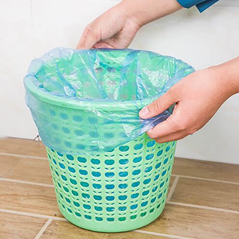 5 rolos 1 pacote 100 pçs doméstico descartável bolsa de lixo cozinha armazenamento sacos de lixo limpeza saco de lixo plástico