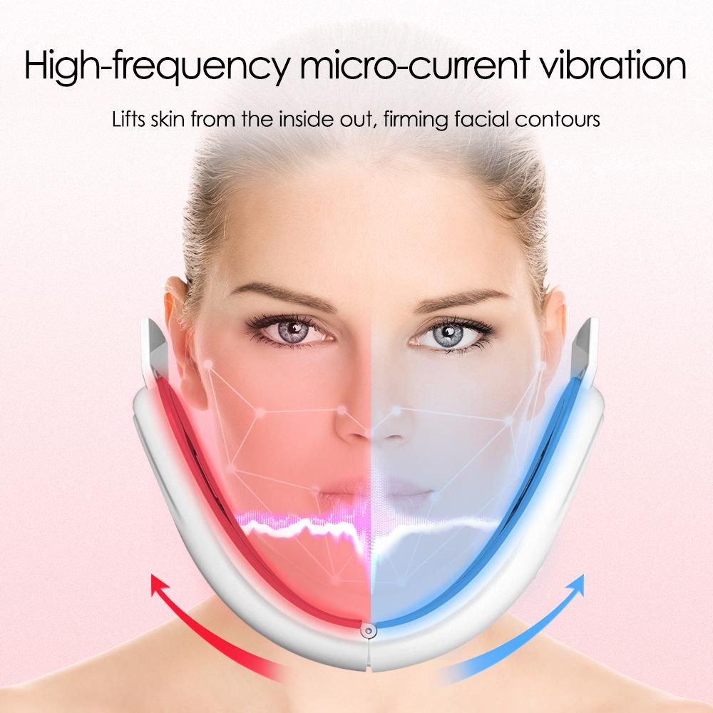 EMS Microcurrent V-Face Device with Constant Temperature Light Therapy