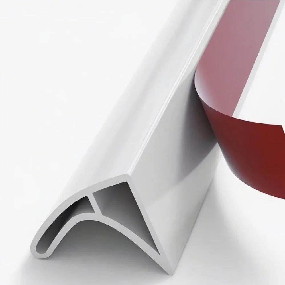 1pc 1m 4cmX3cm Shower Water Dam Self Adhesive Dry Wet Separation Shower Threshold Flexible Silicone Water Dam Guard Shower Edge