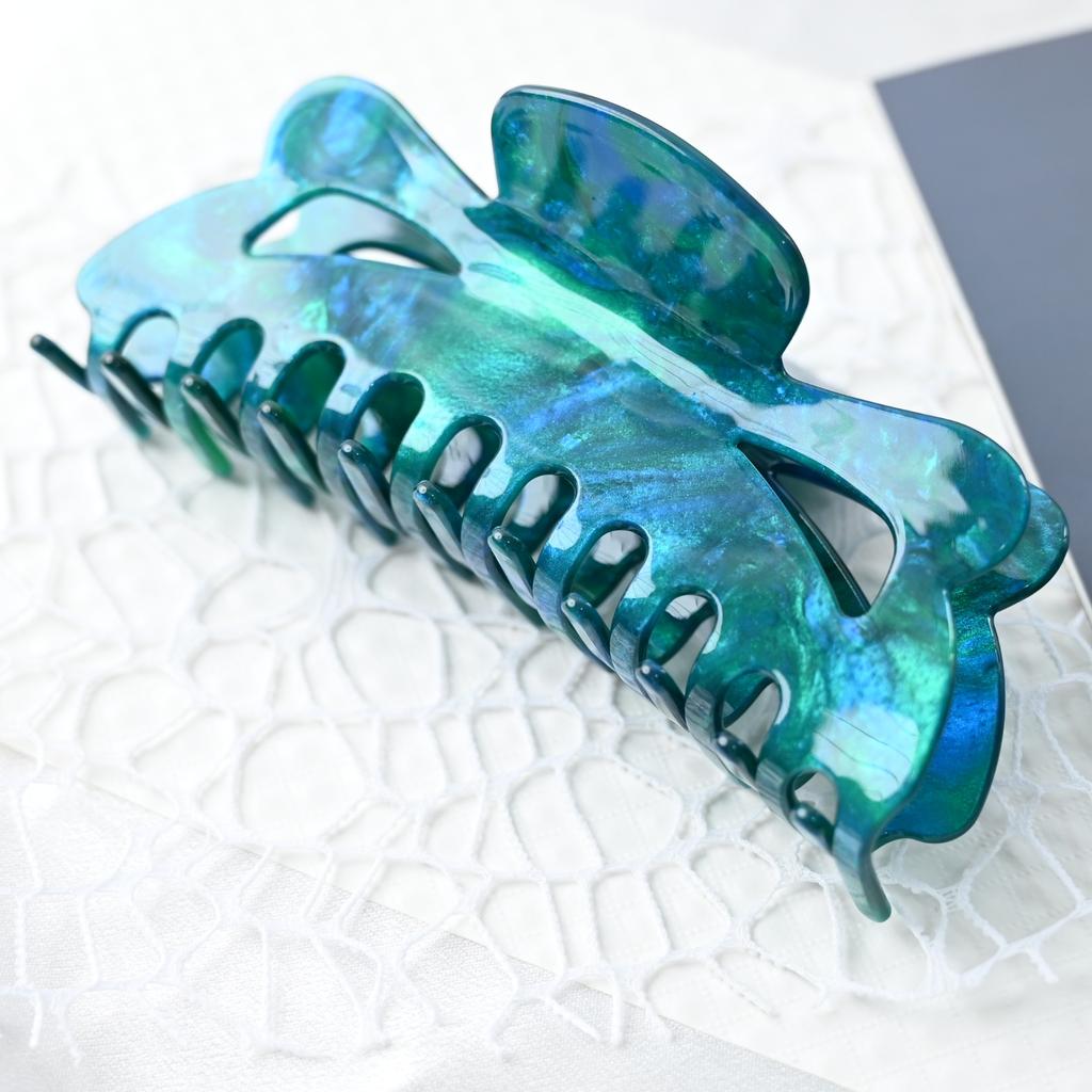 Large Hair Claw Clips for Girls and Women  Korean Fashion 13cm Long Hair Crabs Headewear Blue  Green Hair Clips