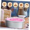 2Pcs Heart Shaped Cake Pans Aluminum Pans With Removable Bottom, Kitchen Baking Bread Cheesecake Non-Stick Cake Mold Heart-Shape Cake Tray For DIY,