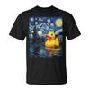 Rubber Duck Duckie Ducky Style Starry Night Short Sleeve All Size Shirt