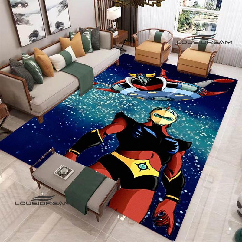 Tapis 3D OVNI ROBO GRENDIZER GOLDORAK Tapis antidérapant Tapis d'extérieur Tapis de zone Tapis de décoration pour la maison la chambre à coucher Tapis pour chambre à coucher Cadeau d'anniversaire