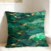 Green And Gold Line Pattern Pillow Cover Vintage Pillow Case For Wedding Party Home Decor Soft Pillowcases Gift