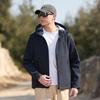 Unisex Waterproof Windproof Hiking Jacket With Hood Breathable Quick-Dry Outdoor Sport Coat Running Climbing