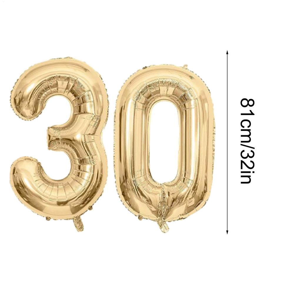 28 Pcs Birthday Decoration Set Foil Balloon Green Gold White Birthday Decorations Happy Birthday Banner, Balloons, Pennants kit