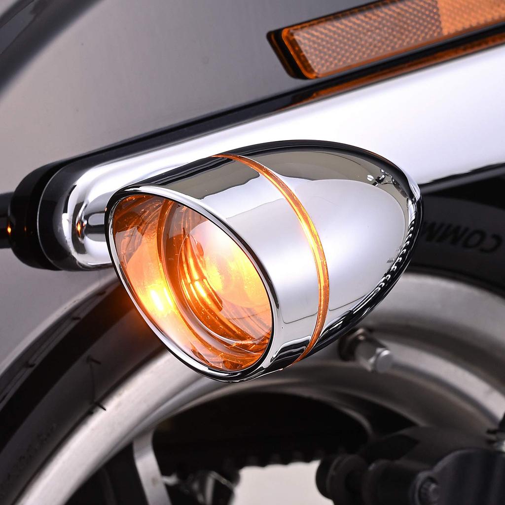 Daytona 72784 Bezel Type Turn Signal Lens Kit, Smoke Mirror Lens