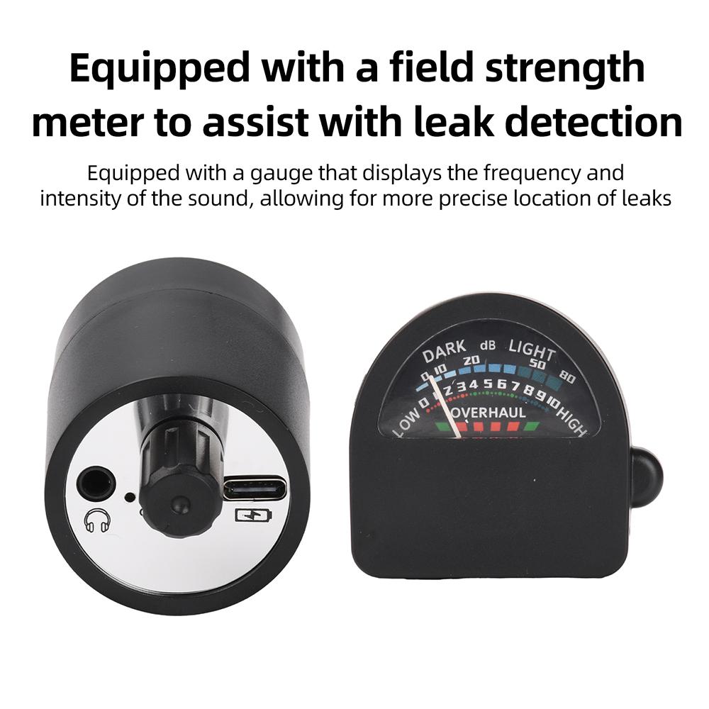 Water Leak Detector Multi-functional Sound Collector Suitable For Leak Detection Of Various Construction Pipe