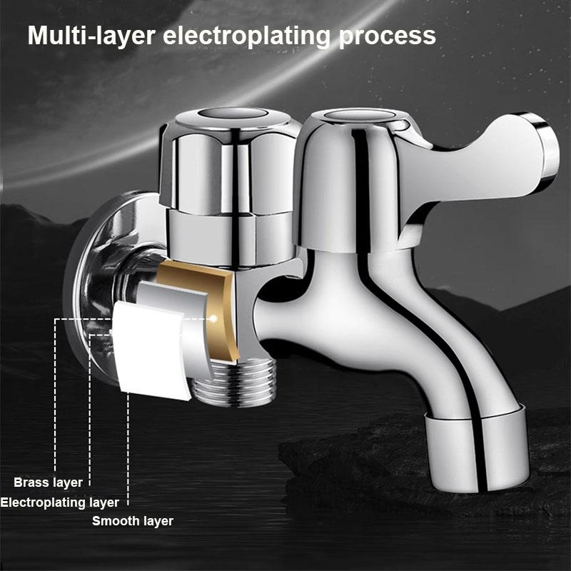 Washing Machine Tap Mop Pool Faucet Interface Double Ended Brass Faucet Mop Pool Expansion Faucet Bathroom Accessories