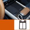 Car Styling Gear Shift Head Window Lift Button Panel Air Vent Outlet Cover Peach Wood Interior For Changan Deepal G318 2024 +