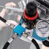 3 Way Air Hose Splitter Temperature Adapter Professional Replacement Accessories Blue Joint