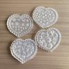 3D Heart Shaped Clear Silicone Nail Art Mold With Multiple Patterns For Diy Nail Decoration Making Tools
