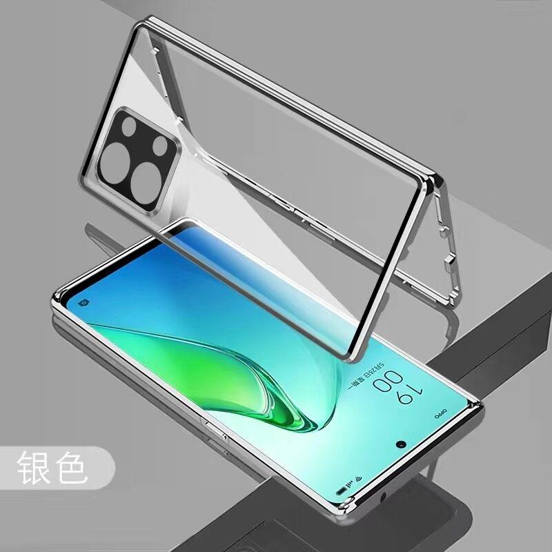360 Full Case For OnePlus Nord 3 5G Double Sided Magnetic Adsorption Tempering Glass Protection Cover For One Plus Nord3 ACE 2V
