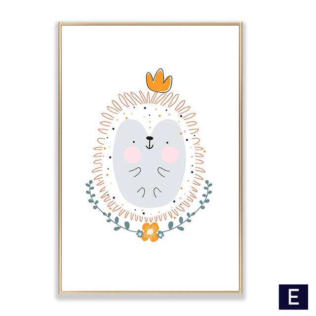 Nordische Poster und Drucke Sonne Wolke Regenbogen Stern Wandkunst Leinwandmalerei Cartoon Wandbilder Kinderzimmer Dekor Heimdekoration