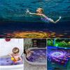 1 Stück LED Schwimmfisch Projektions-Bade-Spielzeug - Lebendiges Mehrfarben-Springbrunnen Unterwasser-Disco-Licht - Pool & Badewanne Party-Spaß, Geschenk