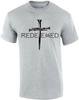 Redeemed Cross Nails Christian TShirt 100 Cotton ONeck Summer Short Sleeve Casual Mens Tshirt Size S3XL