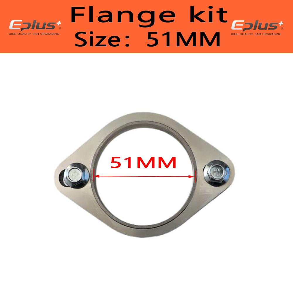 

Eplus Car Motorcycle Exhaust pipe Muffler Flange Joint Kit Universal 2 Holes 304 Stainless Steel 51MM 63MM 76MM 2 inch 51mm