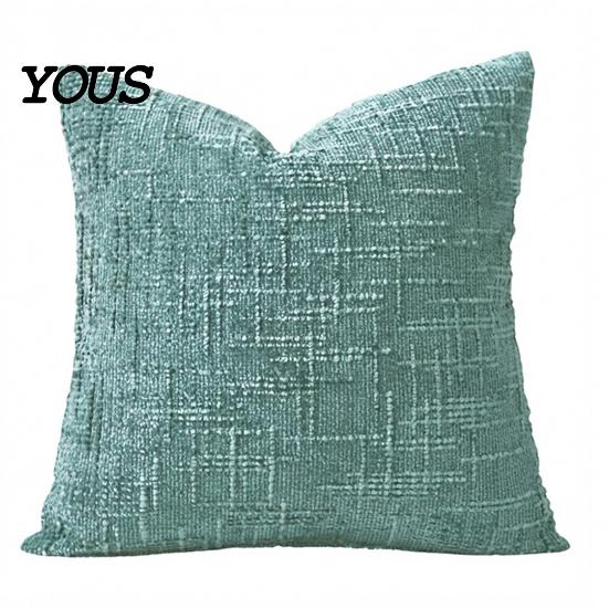 Smooth Zipper Pillow Cover Couch Throw Cover, Decorative Soft Cozy Chenille Case, Rustic Wrinkle-resistant Pillowcase Farmhouse Fall for Living