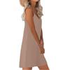 Women's Bohemian Dress Casual Loose Sleeveless Bib Style Dresses