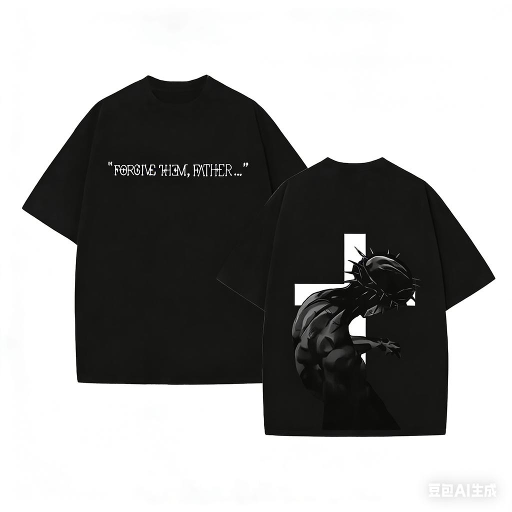 Christliche Religion Jesus Vergaß Ihre Väter Vintage Baumwolle 2000 T-Shirts Herrenbekleidung Neue Oberteile und T-Shirts Herren-T-Shirts