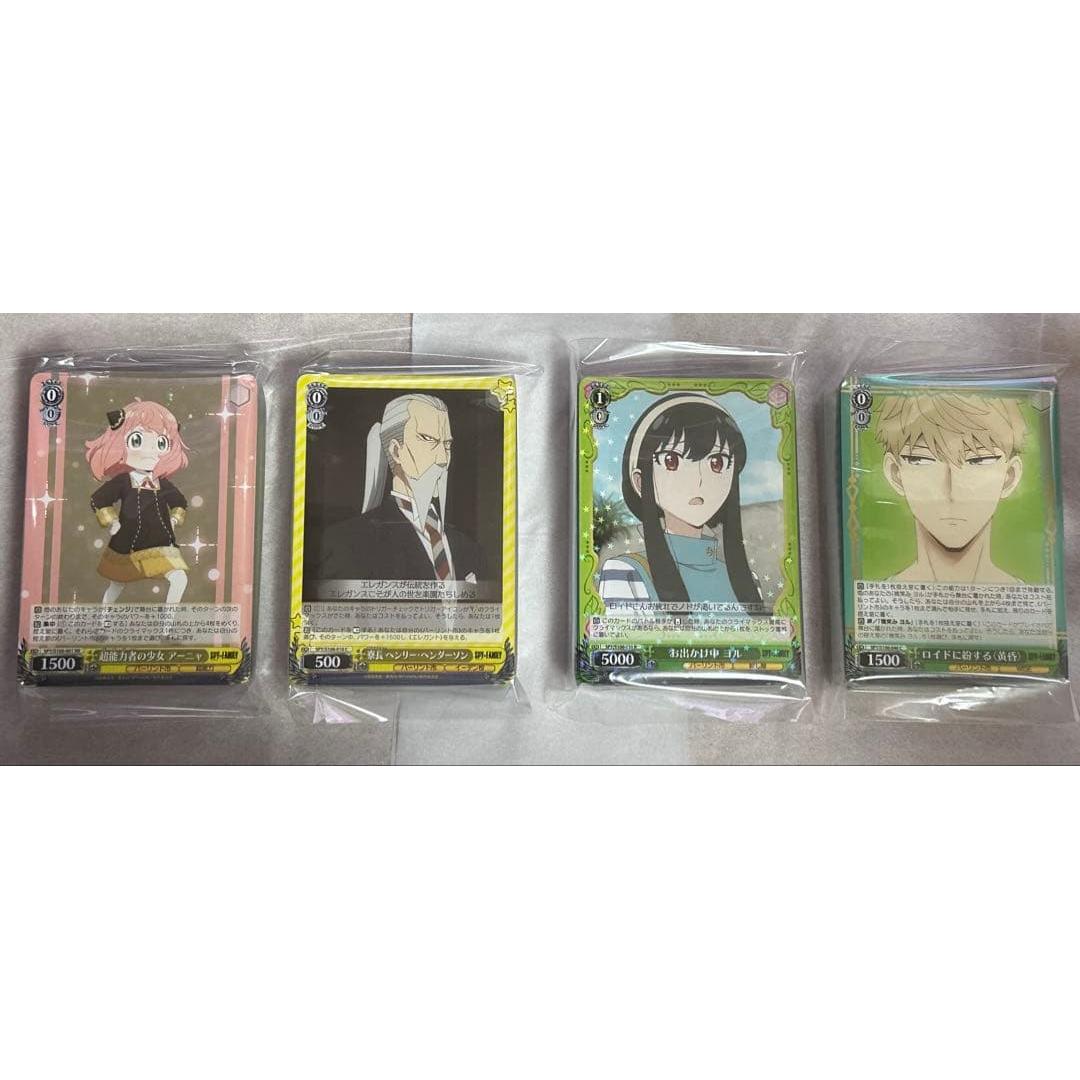Б/у Weiss Schwarz Spy Family RR и ниже 4 шт. TD BOXPR