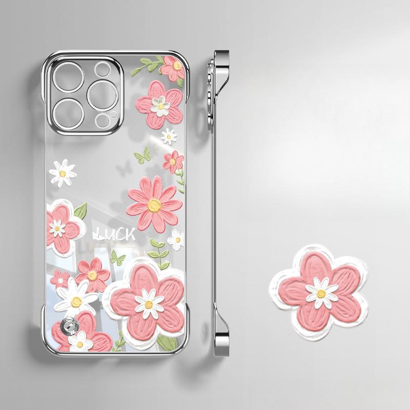 

Подставка для цветов, написанная маслом, Подходит для чехла для мобильного телефона Apple 16 Opporeno13pro Гальваническое покрытие Безрамный 15 Высокая прозрачность 14 Redmi K50/K50 Pro