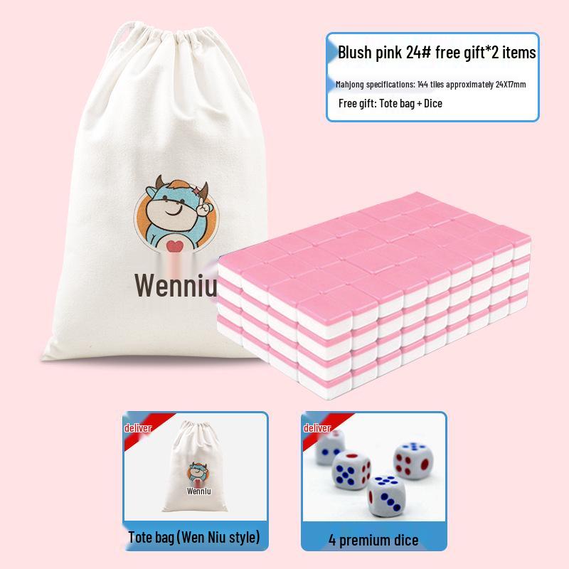 Portable Mini Mahjong Set - Compact Travel and Dorm Use